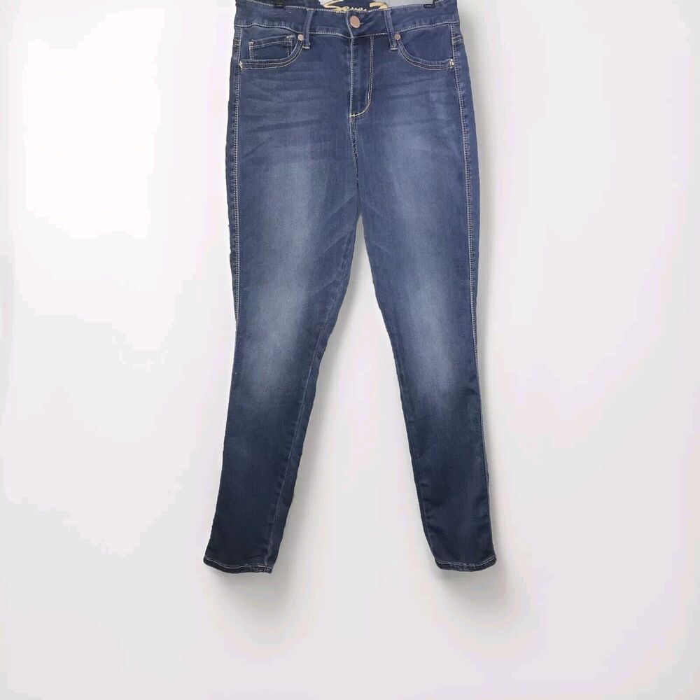 Seven7 Jeans Women's Size 6 High Rise Skinny Medium Blue Wash  7 On‎ Back Pocket
